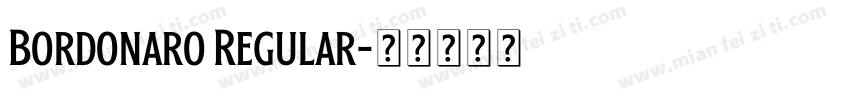 Bordonaro Regular字体转换